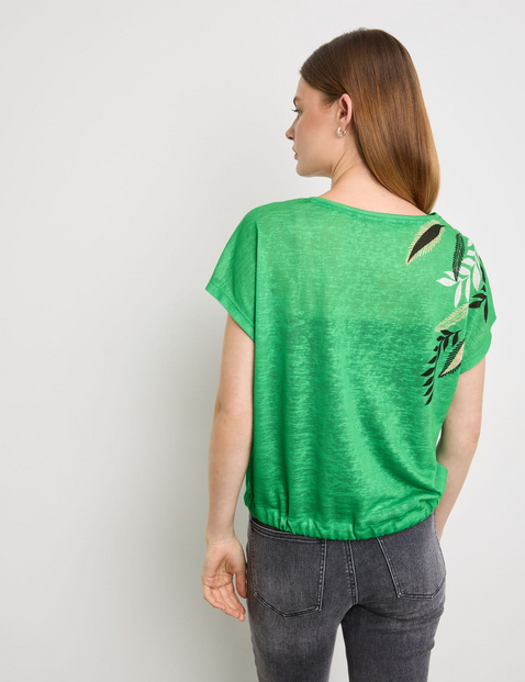Legeres Shirt mit Saum-Tunnelzug