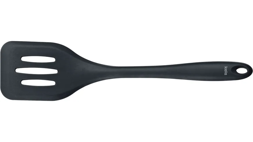 kela Pfannenwender Tom mit Schlitzen schwarz