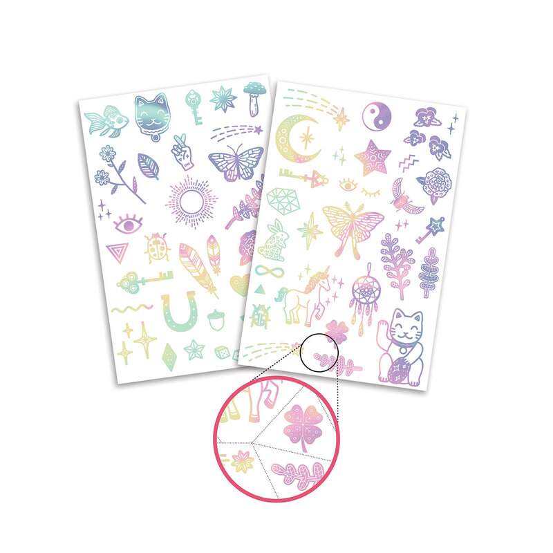 2 planches de tattoos Lucky Charms Djeco