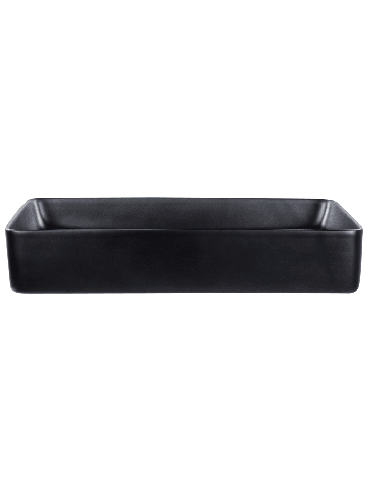 Beliani Waschbecken ULUA in Schwarz - (W) 61 x (H) 11 x (L) 35 cm günstig kaufen onesize