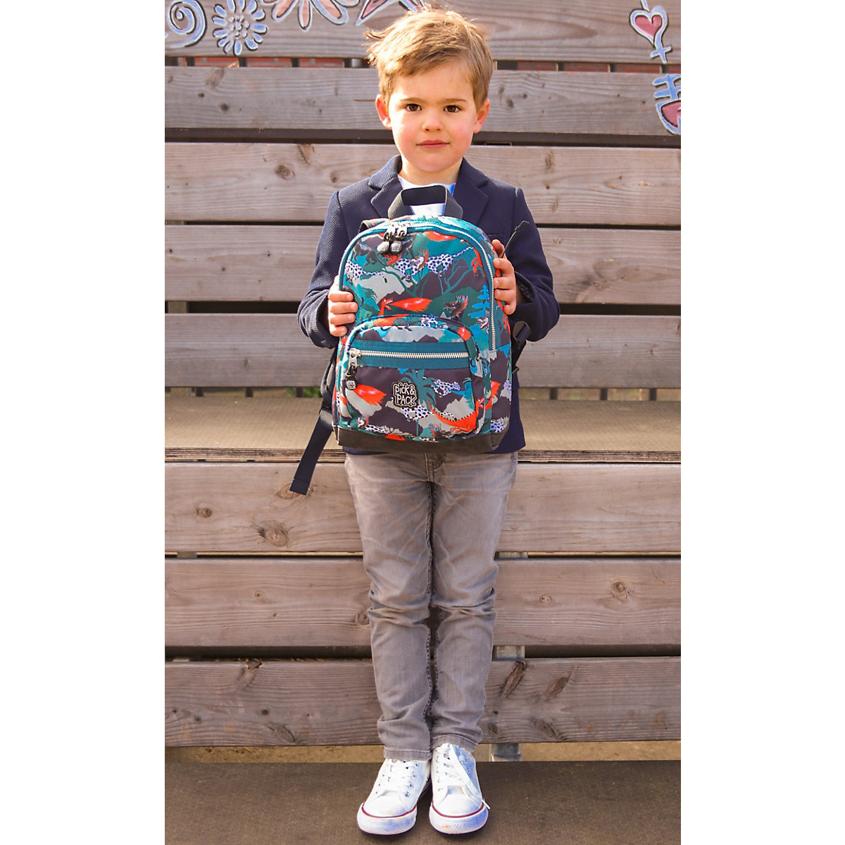 Kinderrucksack S Forest Dragon Multi Green