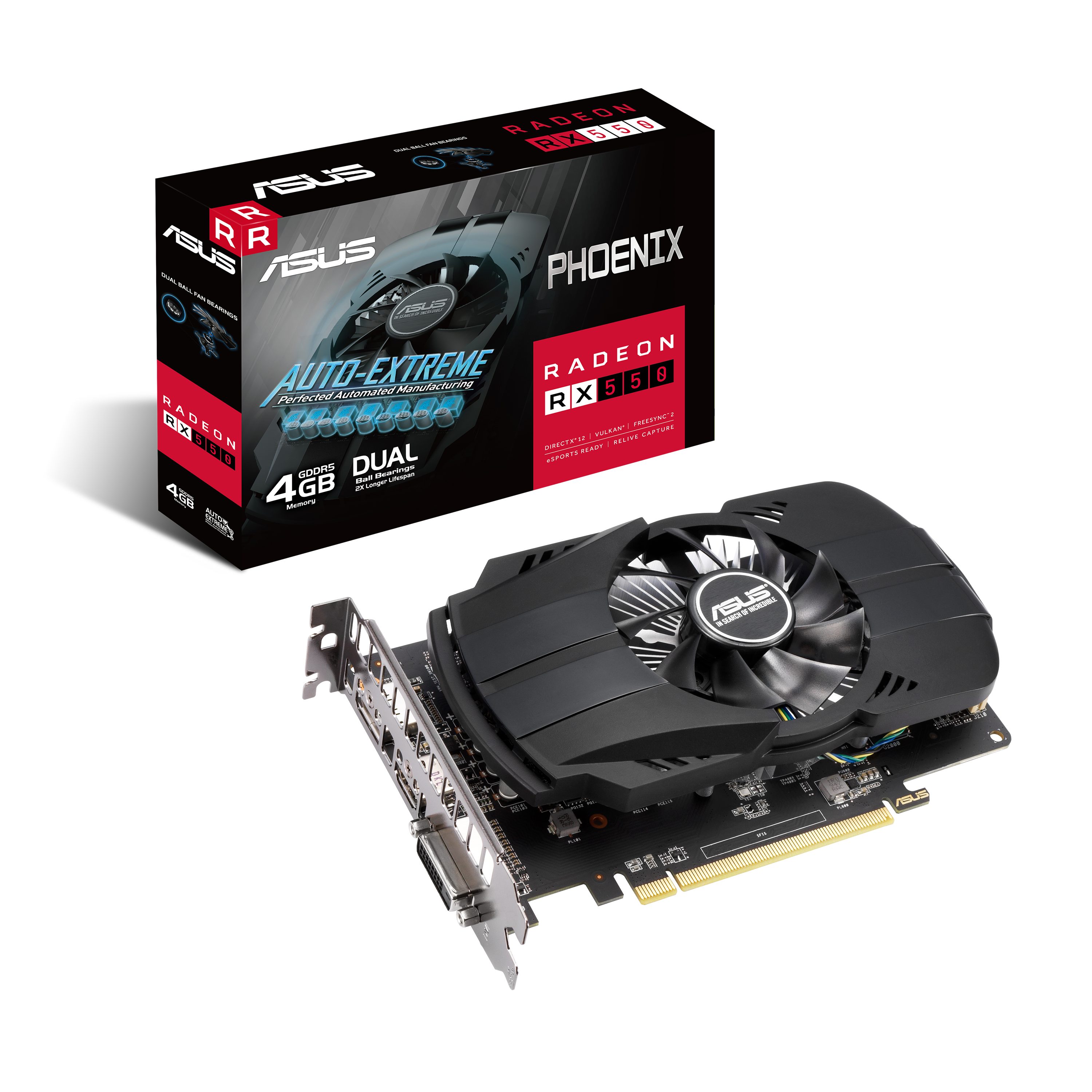 Asus PH-RX550-4G-EVO Grafikkarte (4 GB, GDDR5)