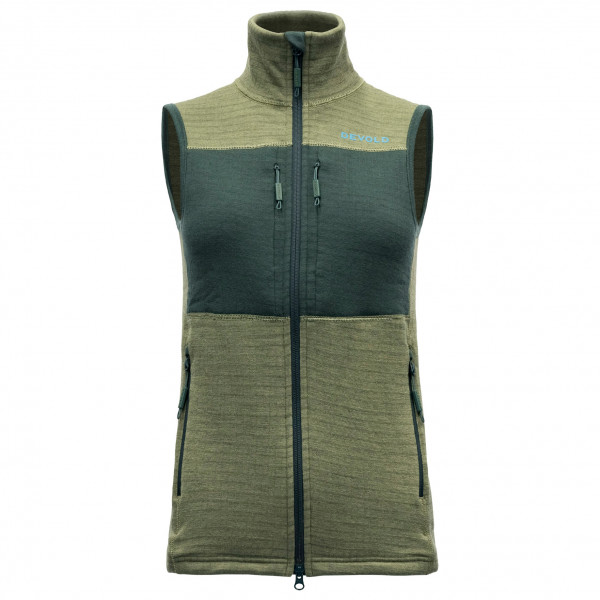 Devold - Women's Egga Grid Merino Vest - Wollweste
