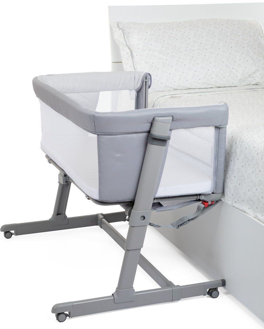 Chicco Beistellbett Next2Me Dream Evo, Grey, Bezug teilweise aus recyceltem Material