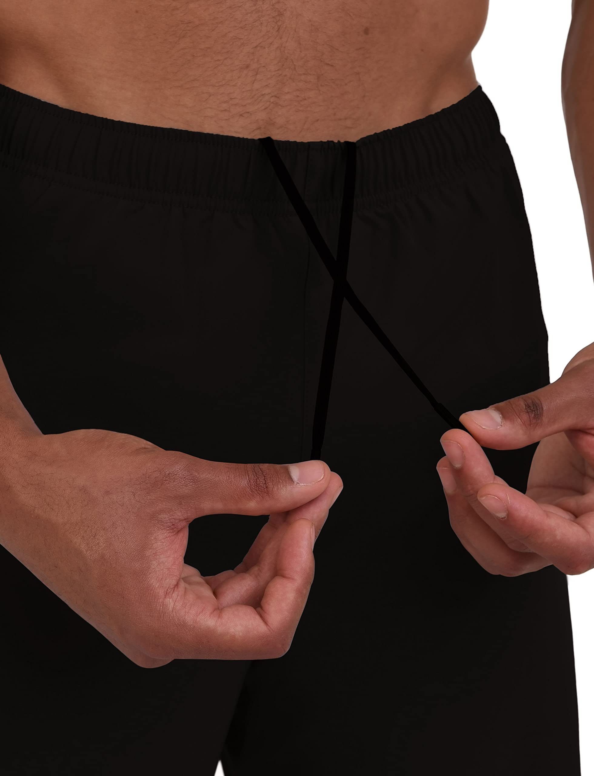 TCA Trainingsshorts TCA Herren 2 in 1 Laufhose mit Kompressionshose - Schwarz/Grün, M