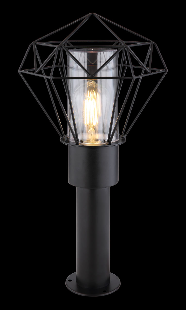 Globo Lighting - HORACE - Außenleuchte Edelstahl schwarz, 1x E27 LED
