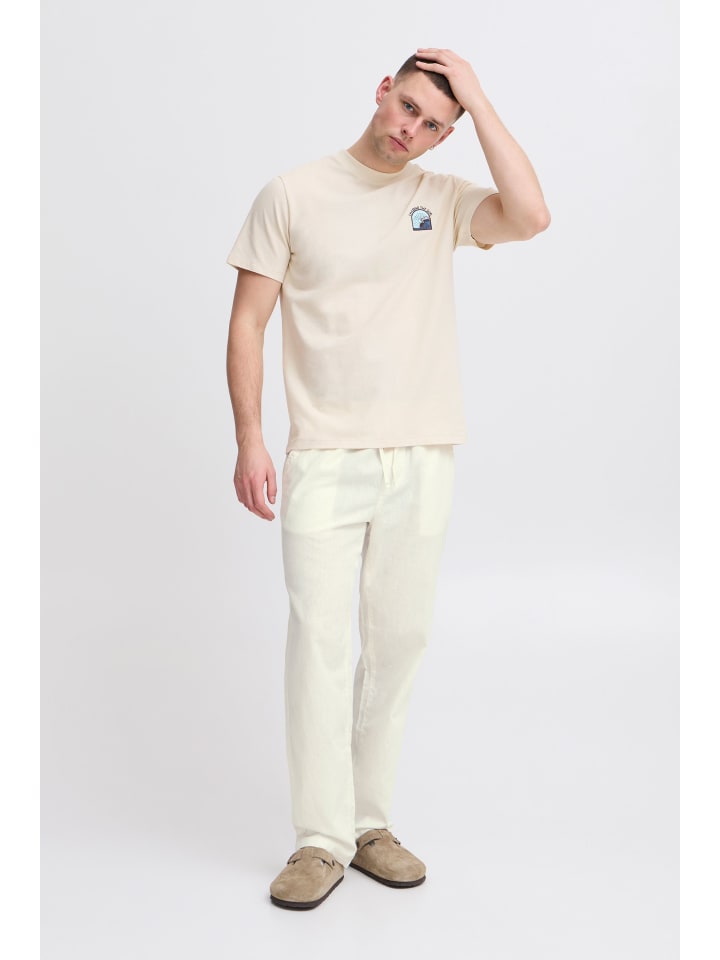 BLEND Leinenhose in weiß günstig kaufen