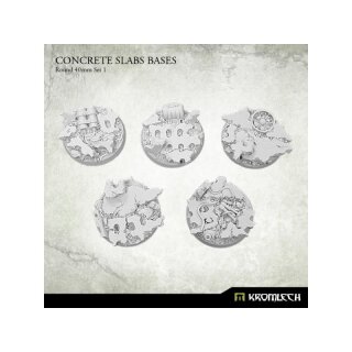 Concrete Slabs Round 40mm Set 1 (5)