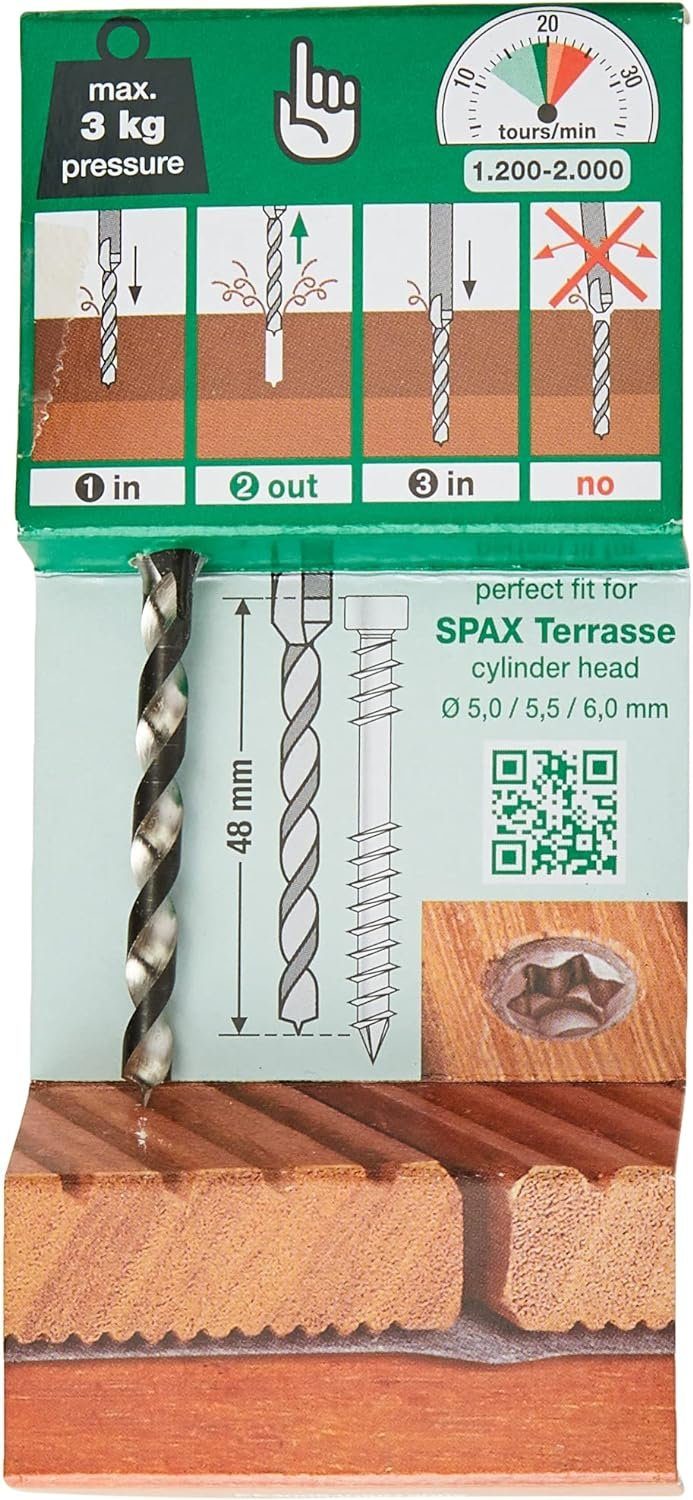 SPAX Drill 2 Step Terrassenplatte