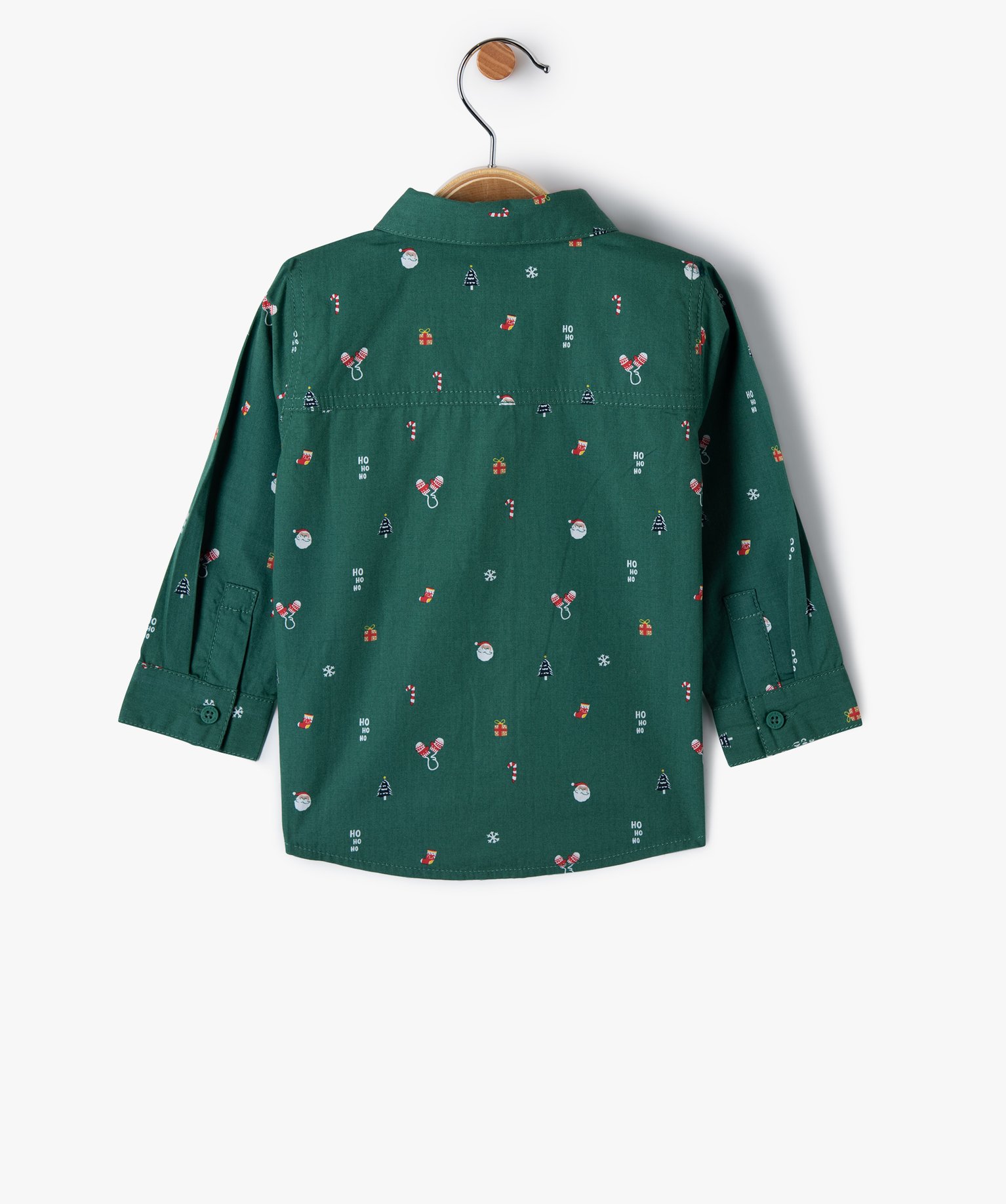 Chemise bébé Garçon à motifs de Nol avec noeud papillo... vert | GEMO