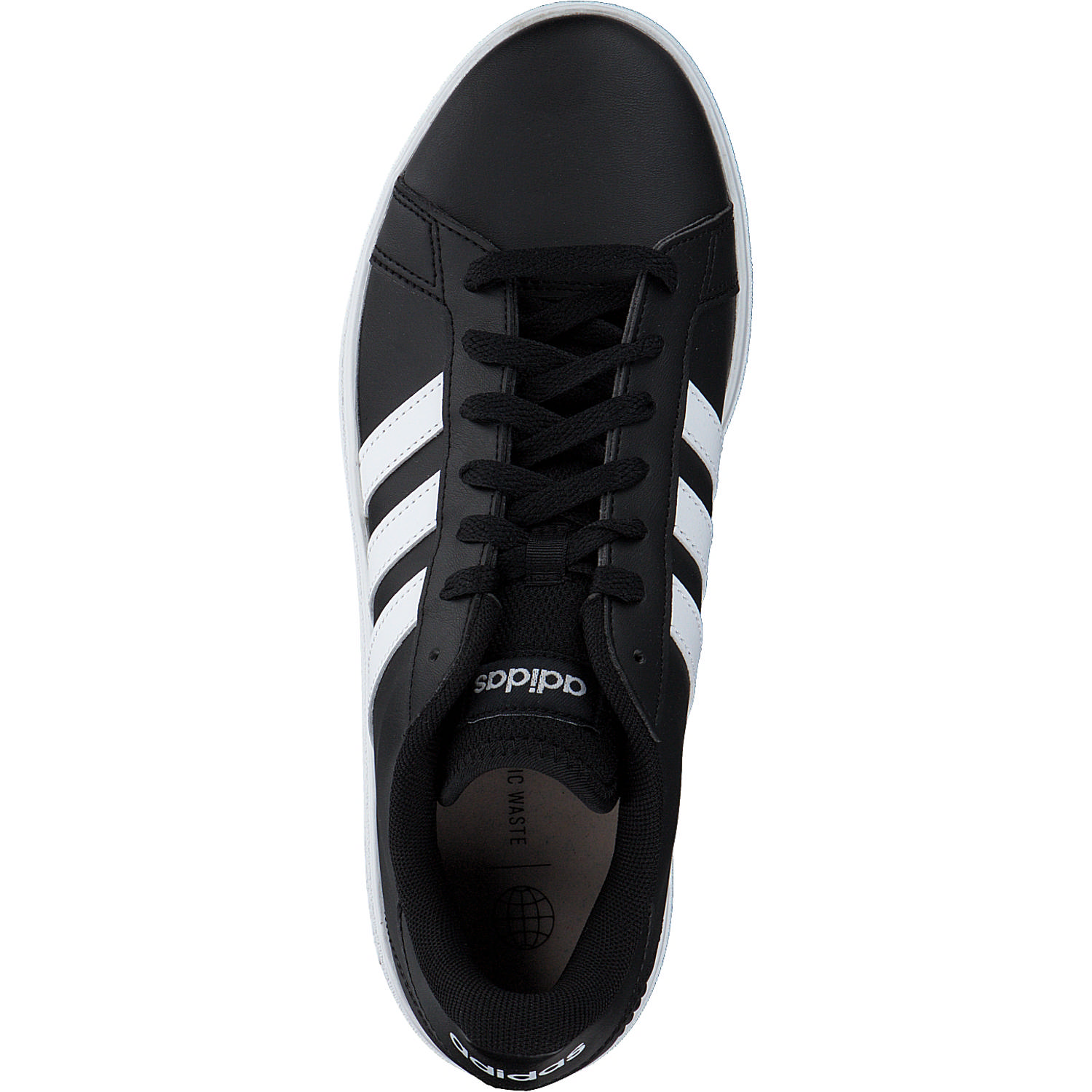 Adidas Grand Court Base 2.0 W, Schnürschuhe, Damen, black/white/black