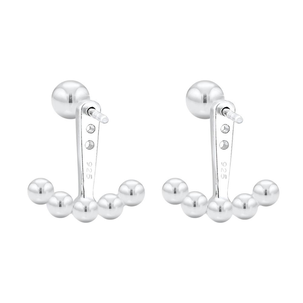 Elli Elli Boucles d'Oreilles Boule tendance Boucles d'oreilles Femme - (925/1000) Arge Boucles d'oreilles