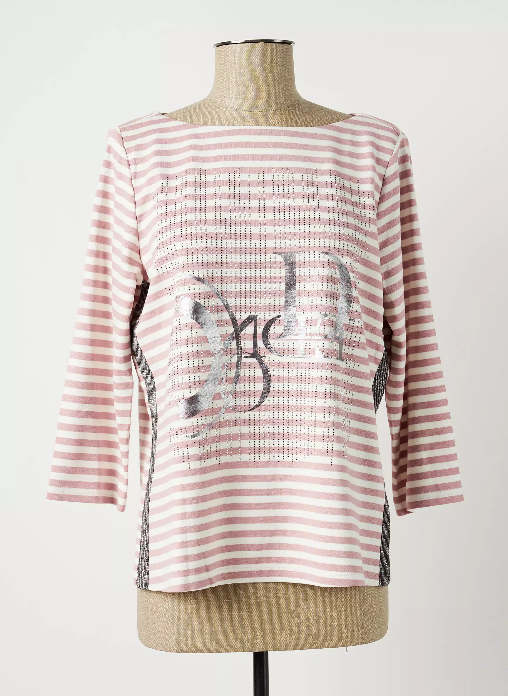 Just White Tshirts Femme couleur rose