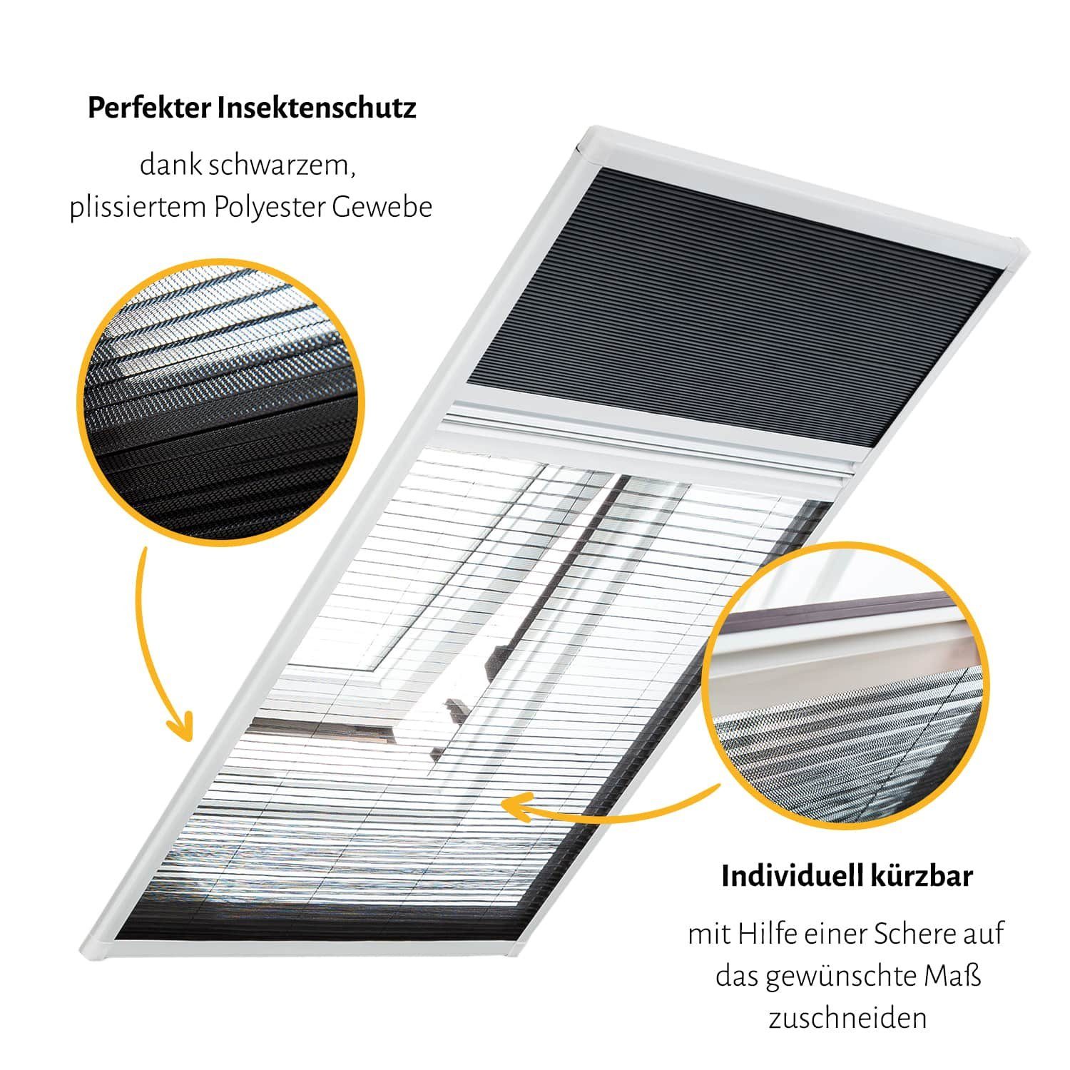 Dachfensterplissee, empasa, abdunkelnd, Aluminium-Selbstbausatz