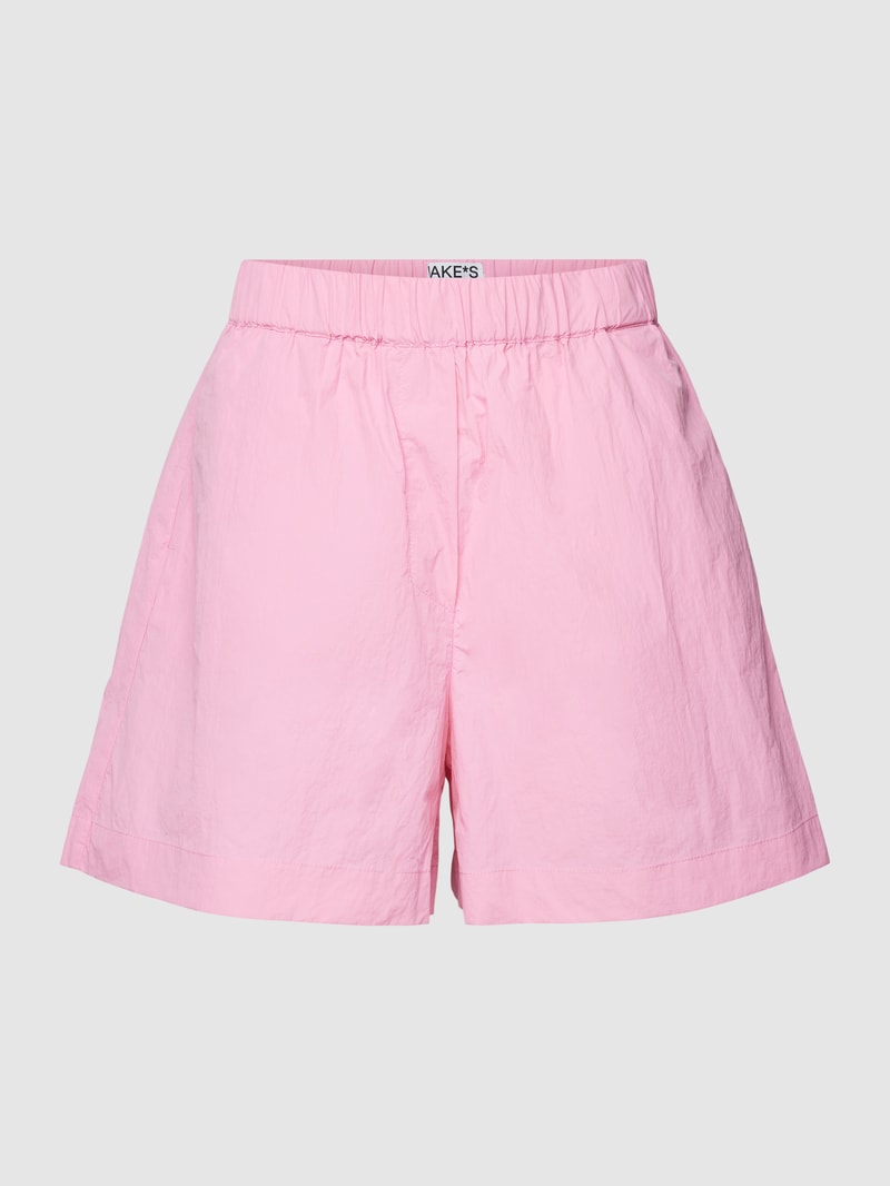 Bermudas mit elastischem Bund in rosa