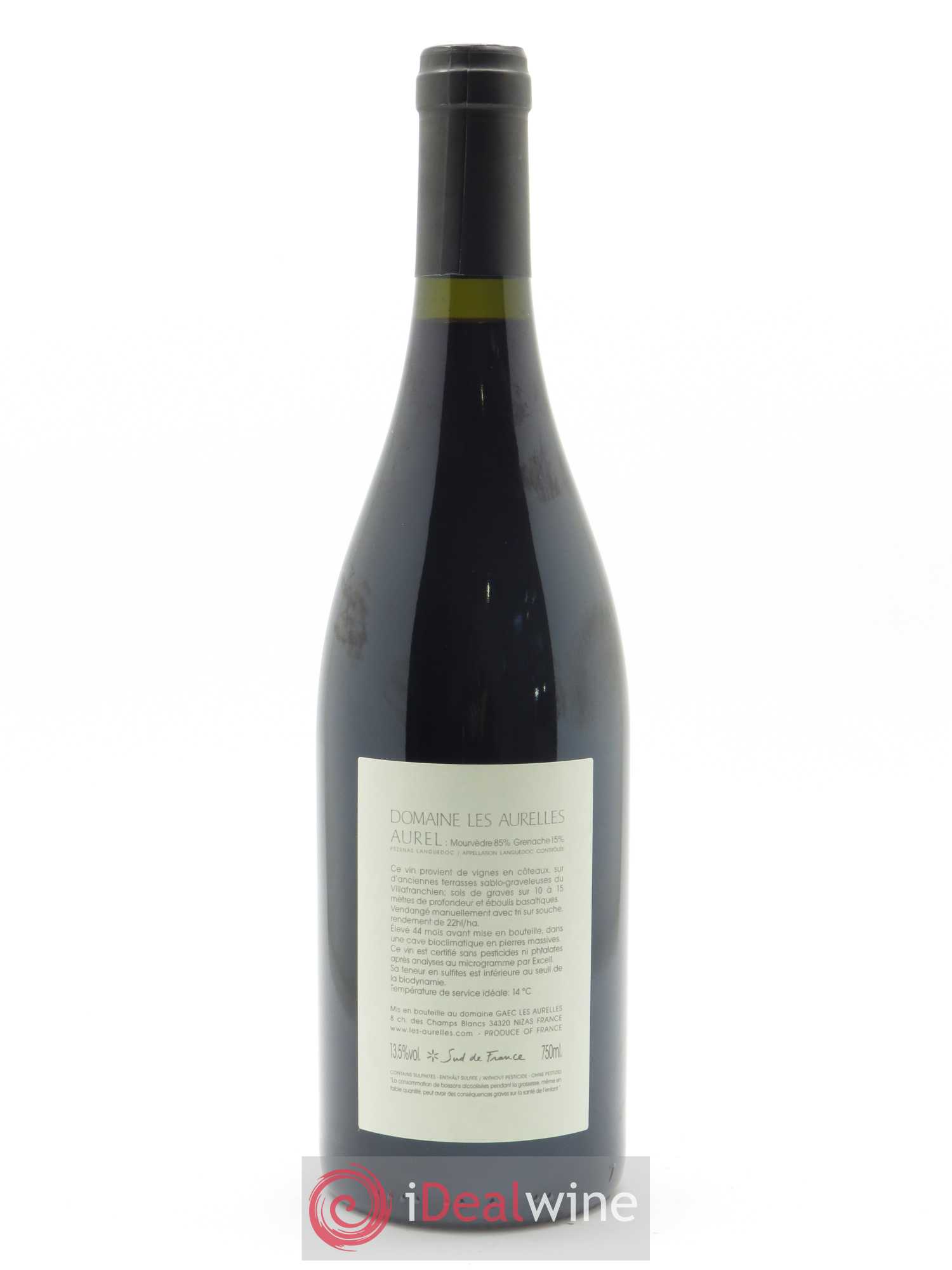 Pézenas Languedoc Aurel Domaine les Aurelles - Basile et Caroline Saint-Germain  2014 - Lot de 1 Bouteille