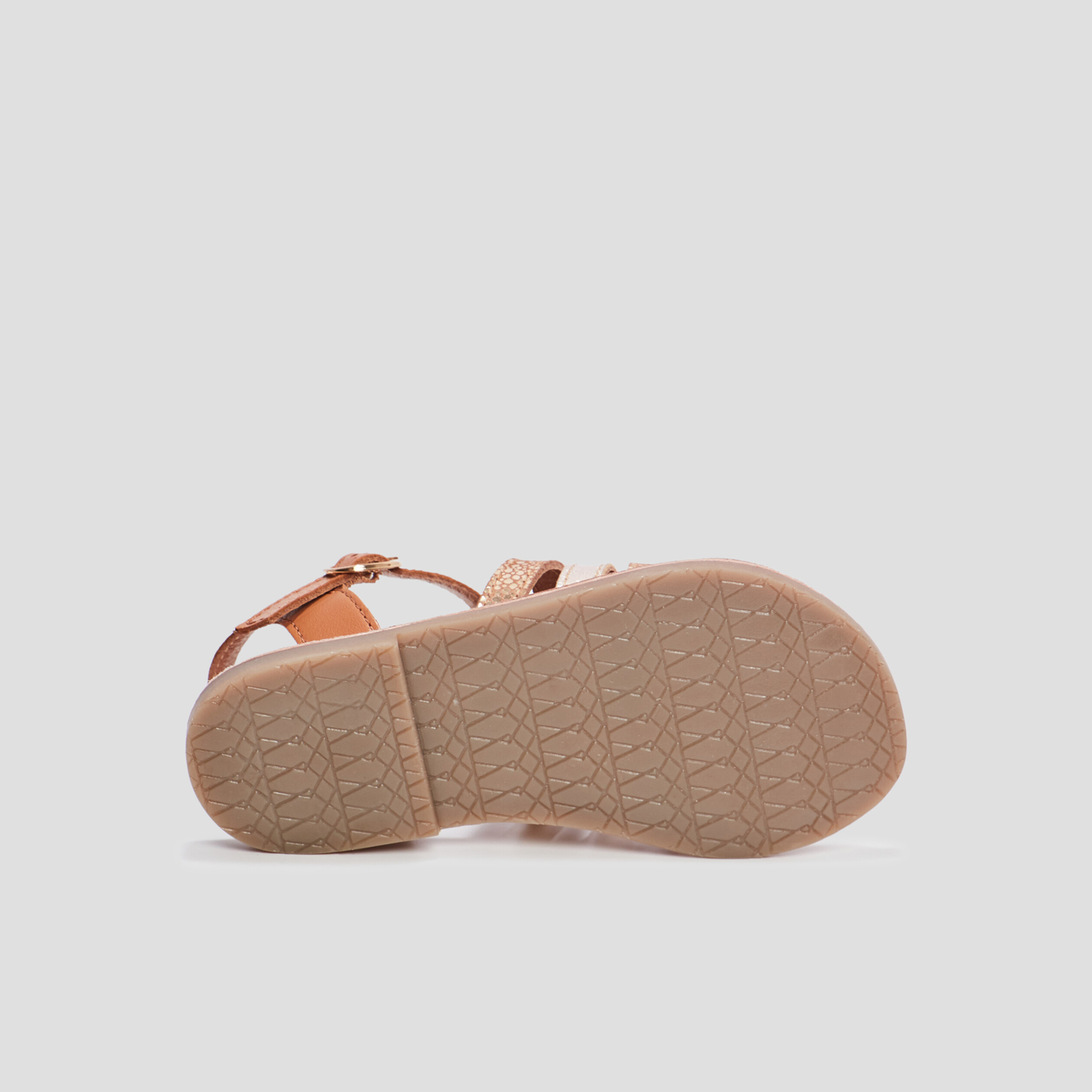 Sandales en cuir Creeks camel fille | La Halle