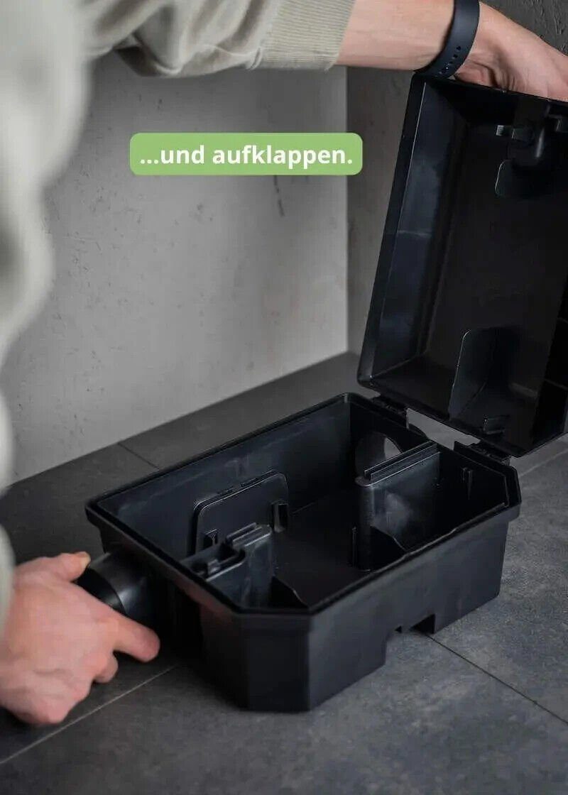 Vanguard Schlagfalle Rattenfalle VANGUARD, Sicher für Haustier & Kinder, inkl. Gratis Köder
