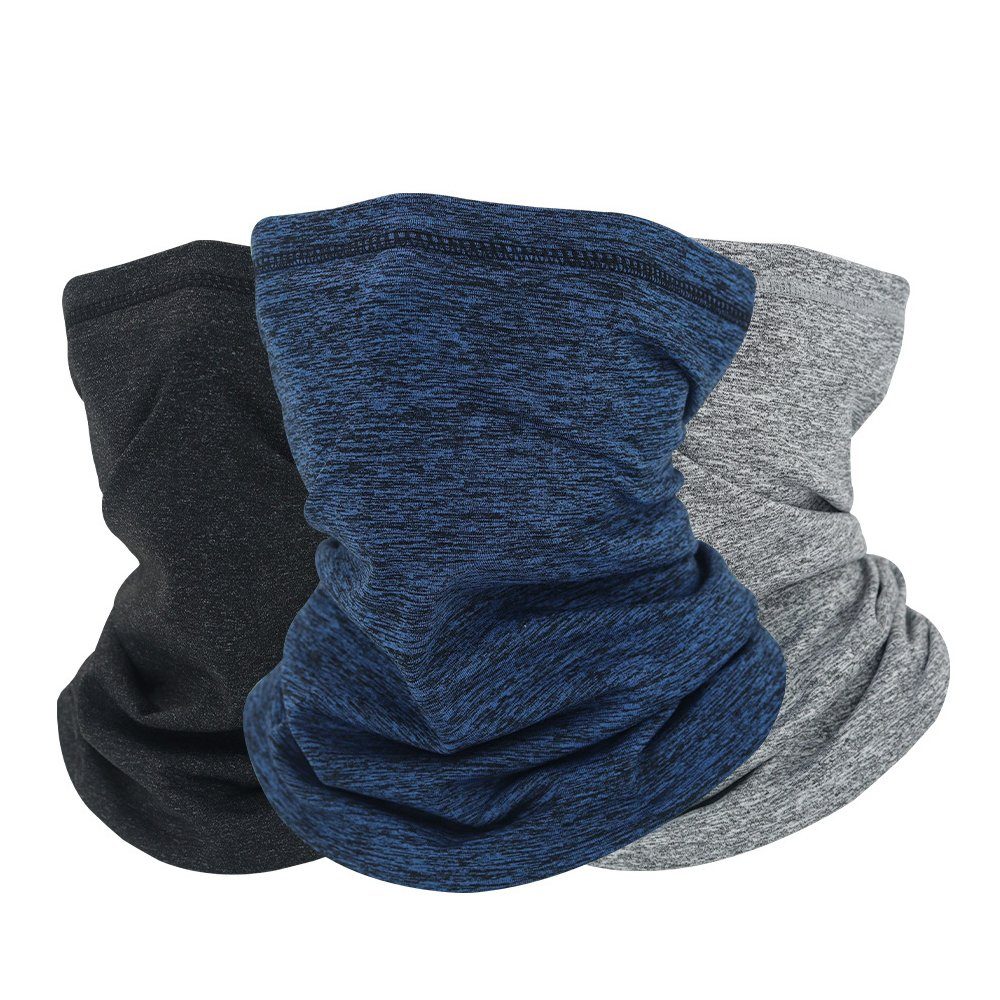 zggzerg Multifunktionstuch 3 Stück Winter Loop Schal, Weichem Fleece Schlauchschal Halswärmer, (3-St)