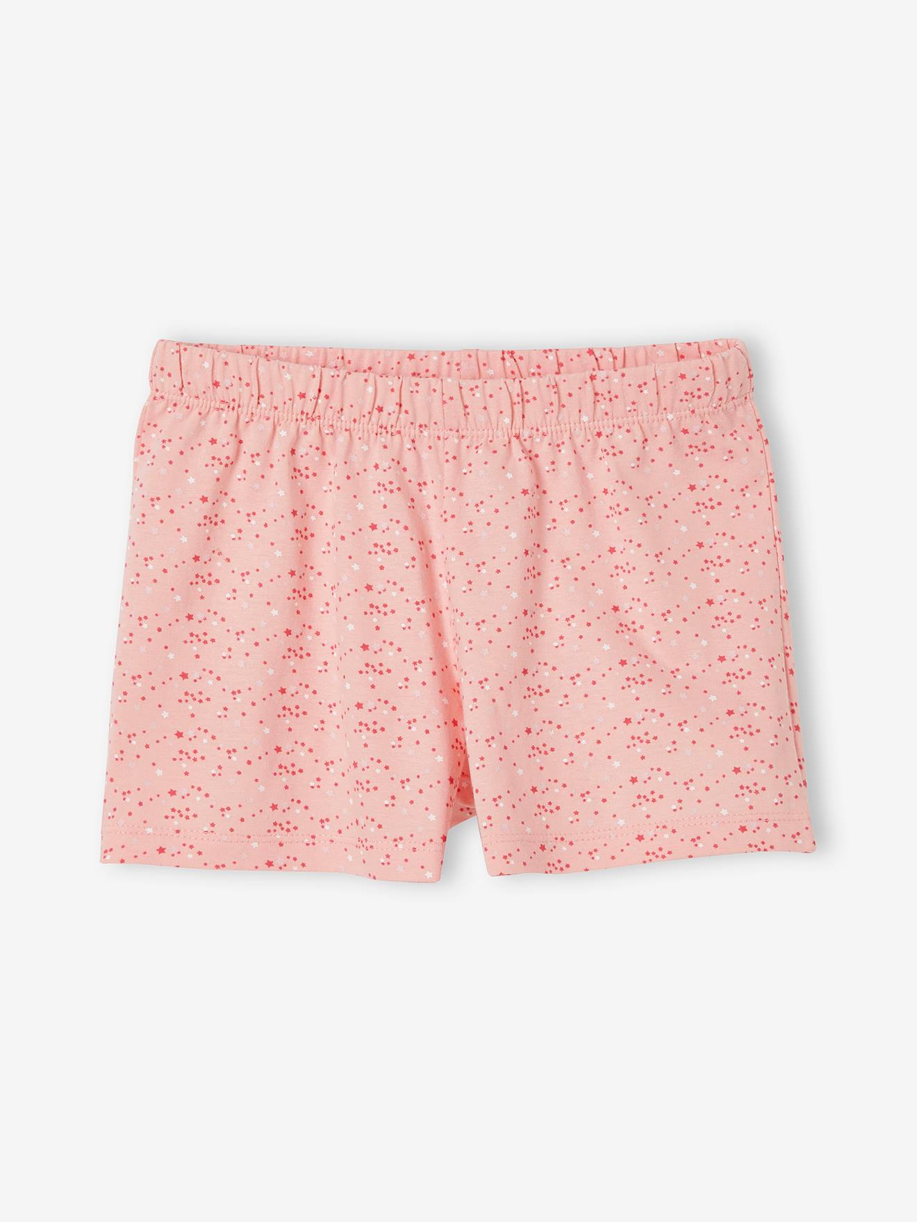 Lot de 2 pyjashorts fille lot rose