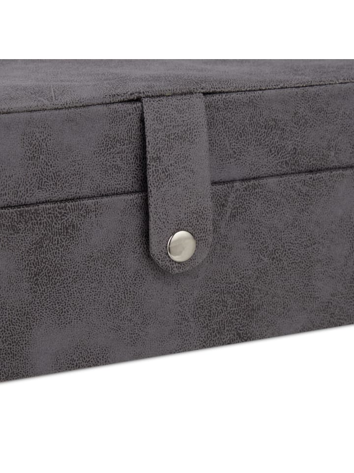 relaxdays Schmuckkästchen in Grau - (B)29 x (H)10 x (T)20 cm günstig kaufen onesize