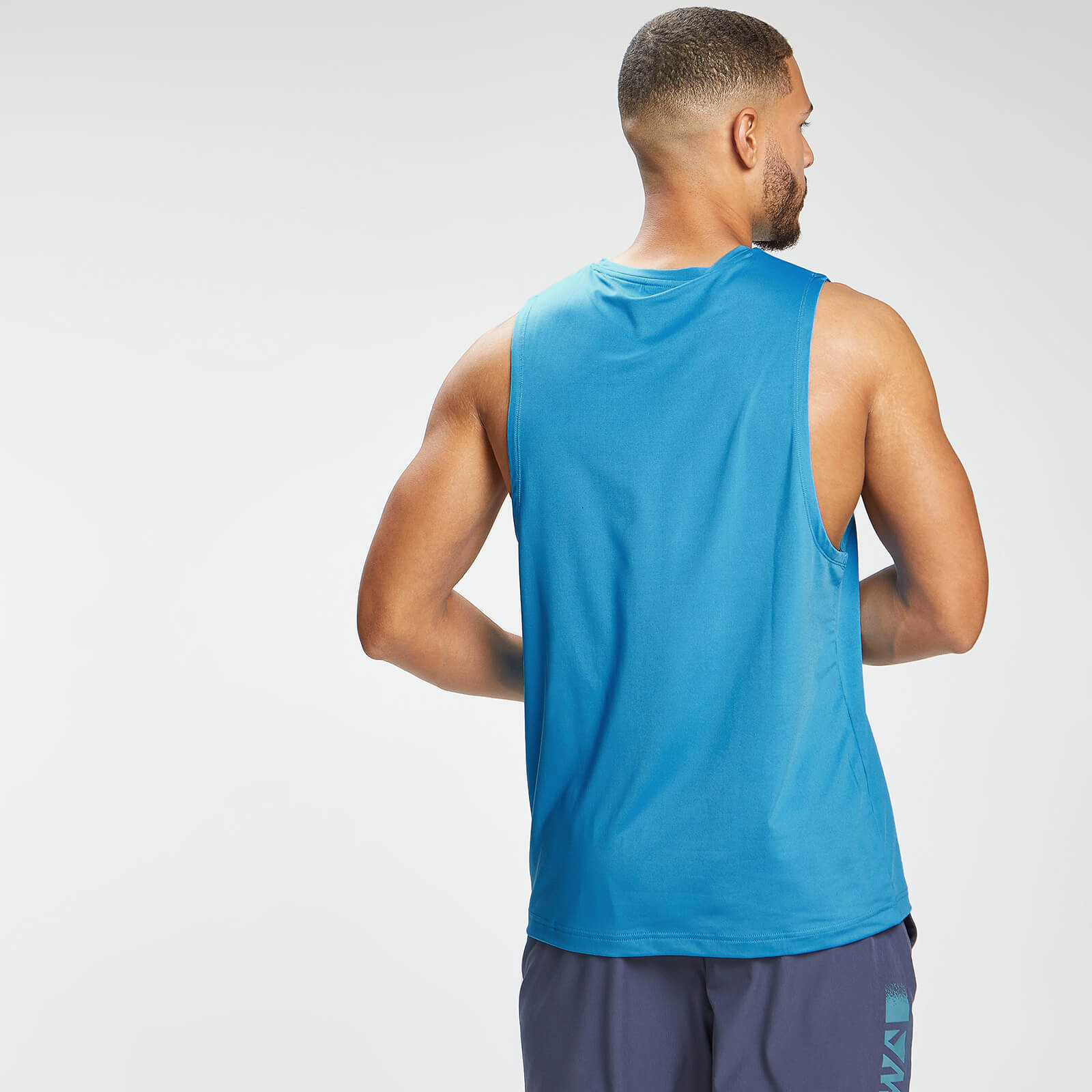MP Men's Graffiti Graphic Training Tank Top - Bright Blue