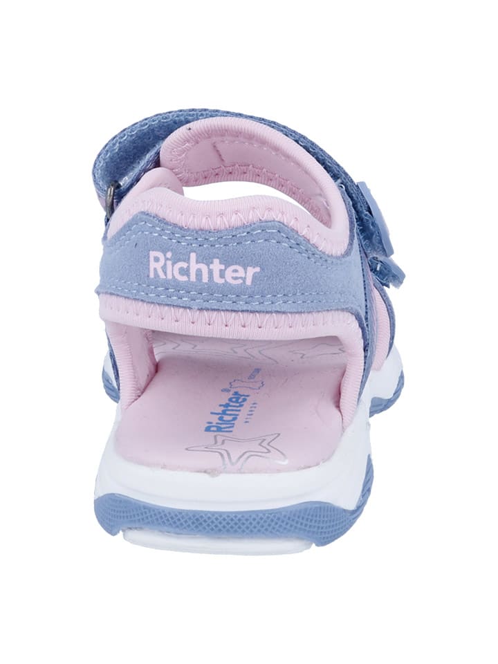 Richter Shoes Sandalen in Hellblau/ Rosa günstig kaufen
