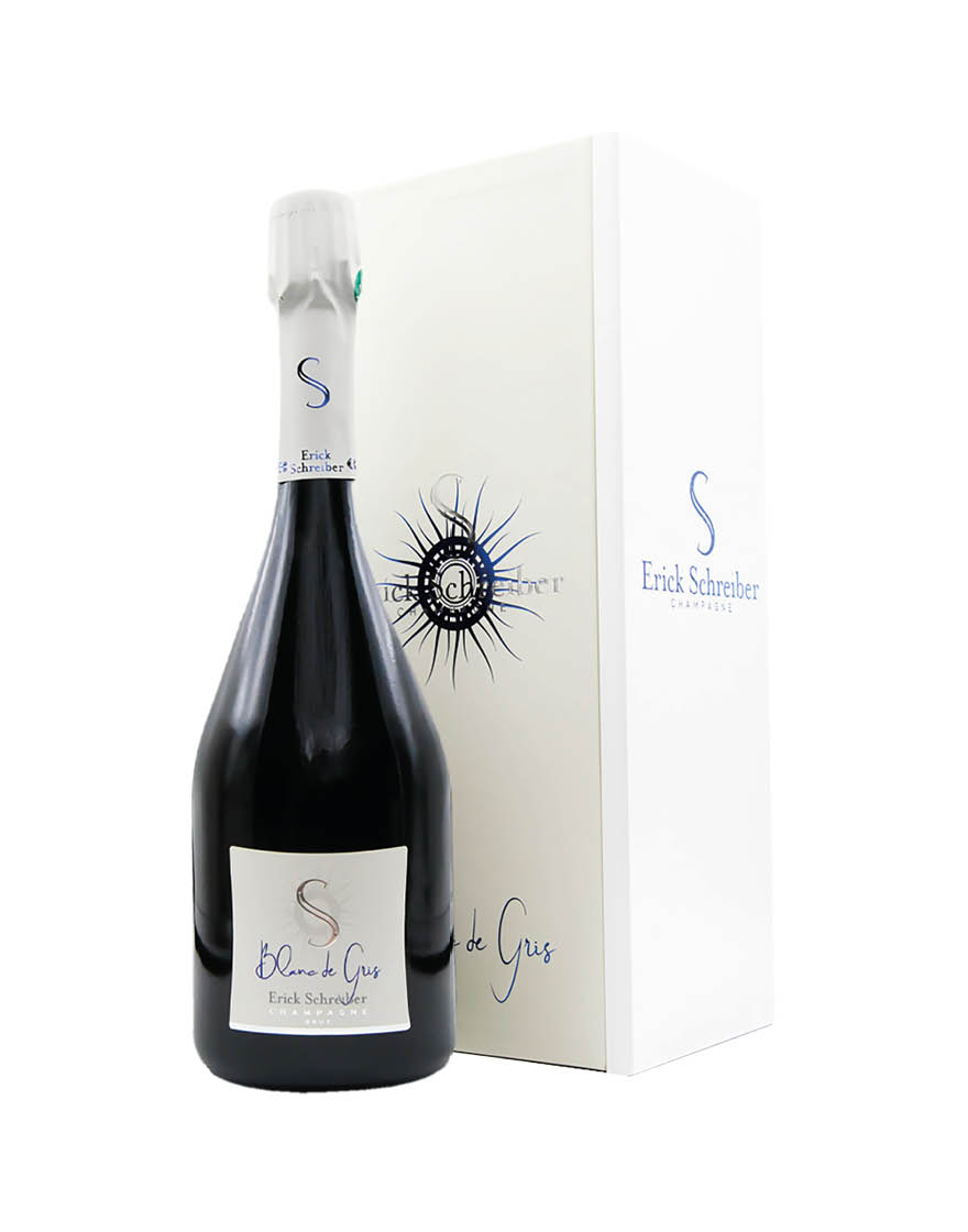Champagne AOC Extra Brut Blanc de Gris 2014 Erick Schreiber 0,75 ℓ, En Étui