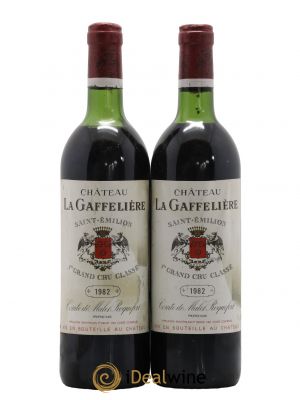 Château la Gaffelière 1er Grand Cru Classé B  1982 - Lot de 2 Bouteilles