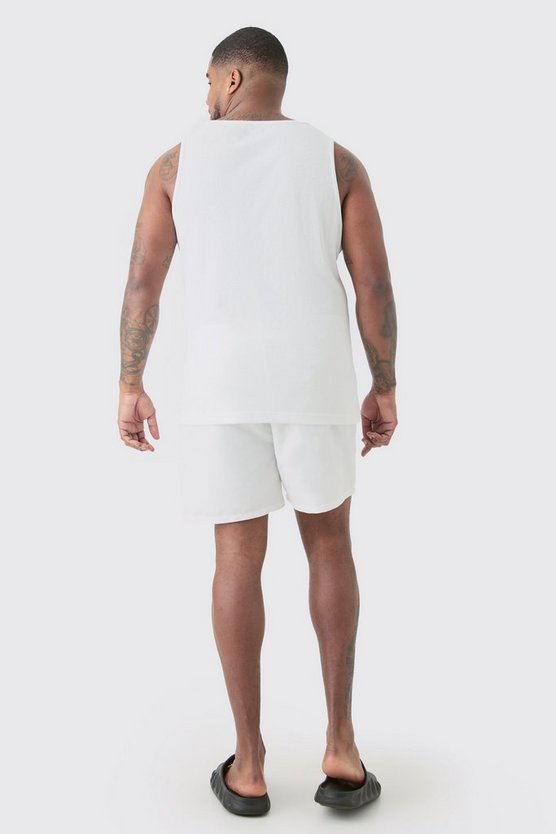 Plus mittellange Man Signature Badehose