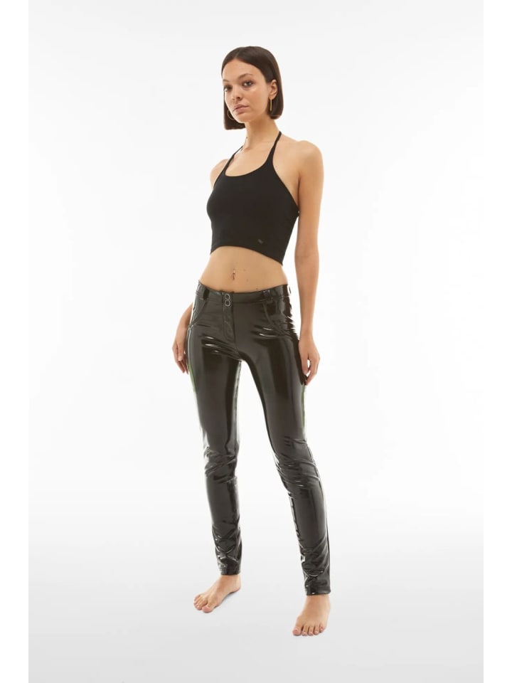 FREDDY Push-Up Hose Latex-Optik in schwarz günstig kaufen XS