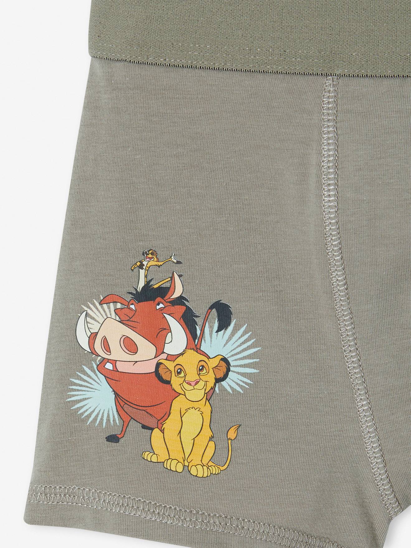 The Lion King 3er-Pack Jungen Boxershorts Disney KÖNIG DER LÖWEN - khaki