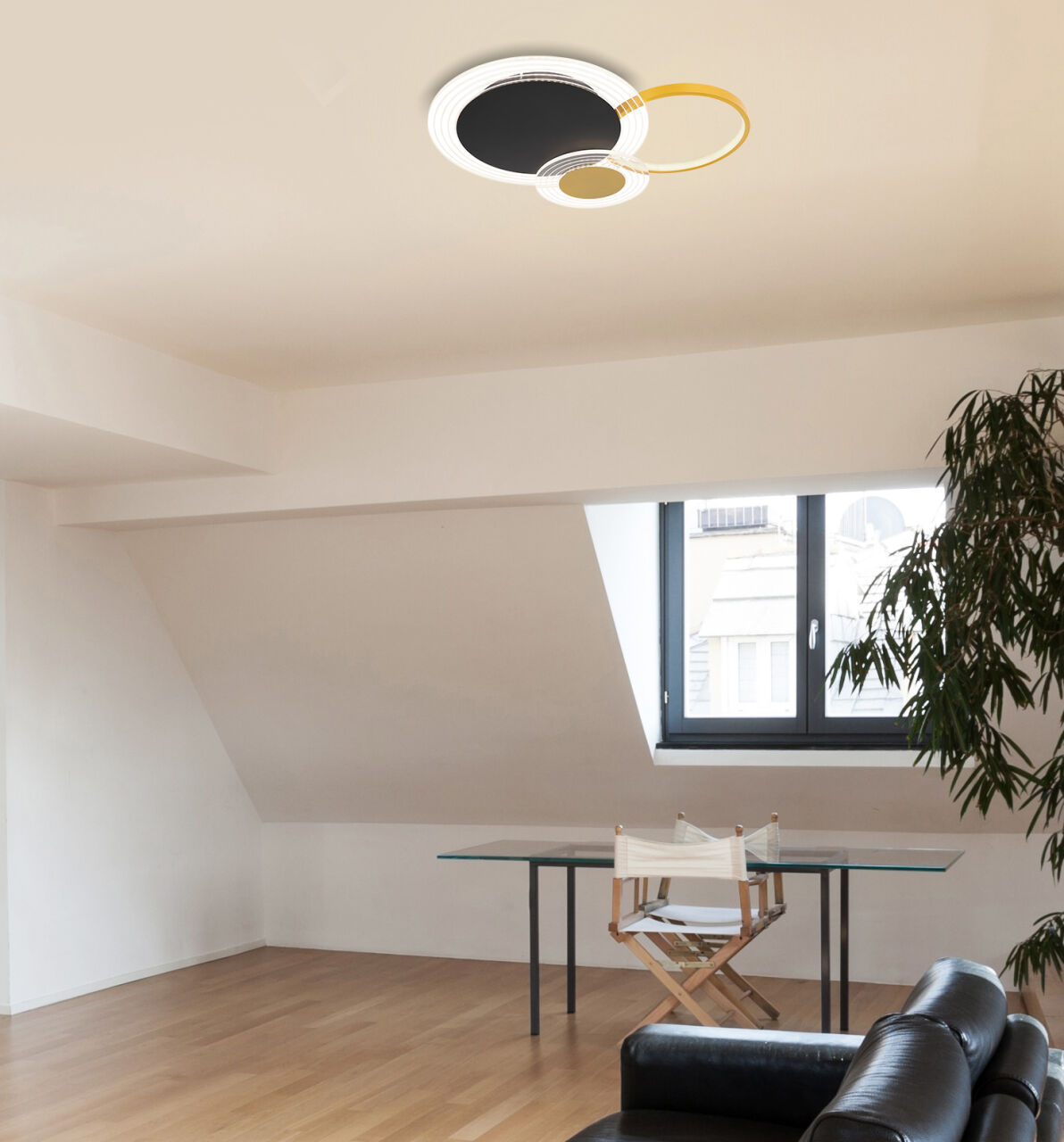 Globo Lighting - SENNA - Deckenleuchte Metall schwarz matt, LED
