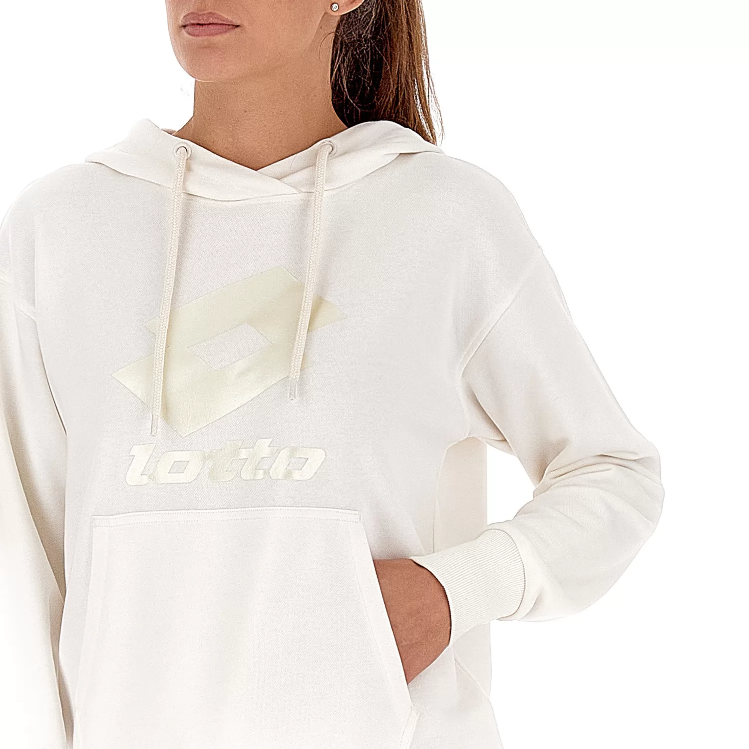 SMART W IV SWEAT HD CANDY WHITE