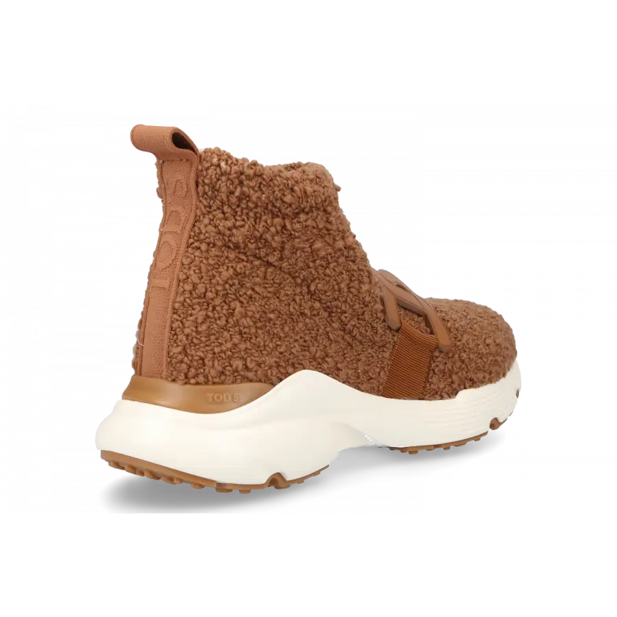 Tod's - Sneaker high KATE SLIP Lammfell - braun