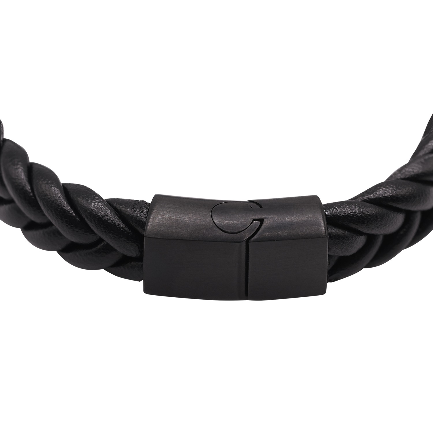 Heideman Jakob ādas rokassprādze melna