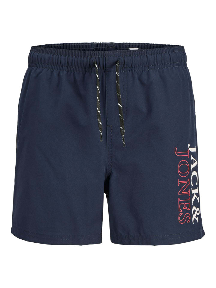 JACK & JONES Junior Badeshorts  JPSTMAUI JJSWIM DOUBLE LOGO JNR in navy blazer günstig kaufen