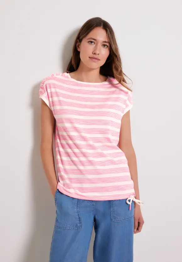 CECIL Shirt mit geraffter Schulter