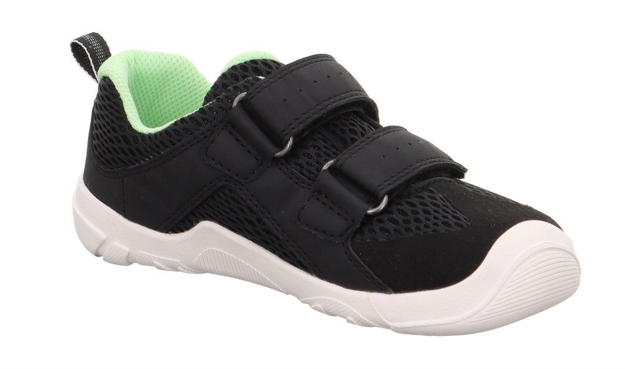 TRACE - Schwarz/HellgrünSneaker low mit Klettverschluss