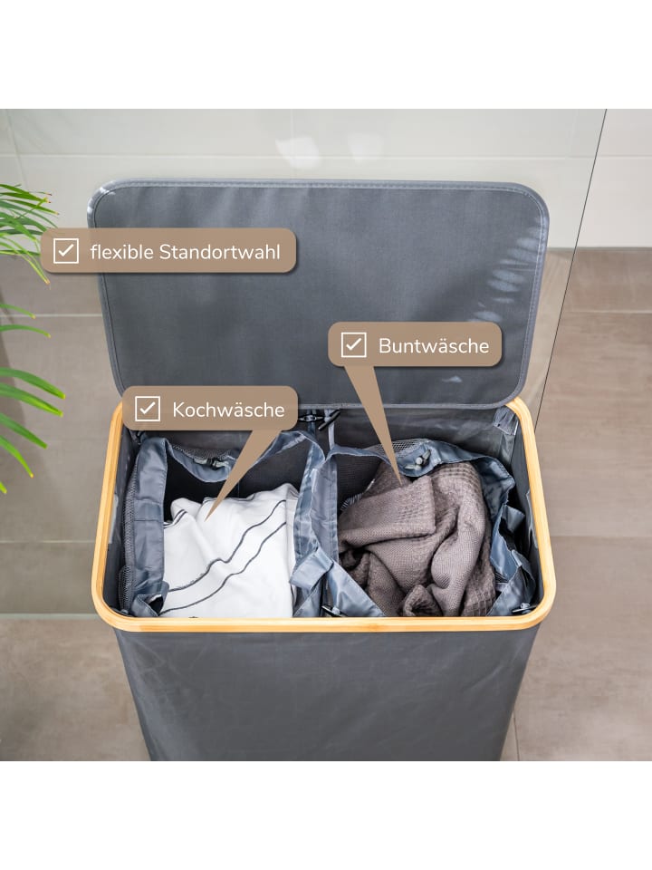 bremermann Wäschesammler 145 Liter grau günstig kaufen onesize