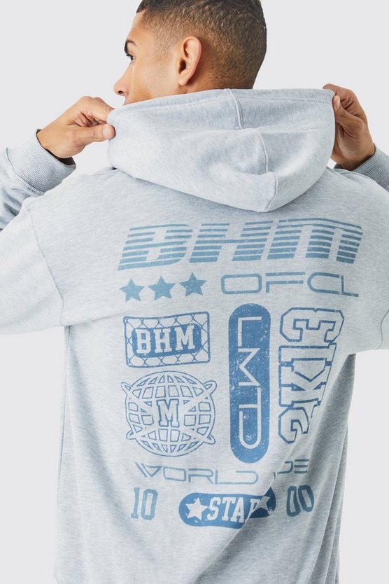 Oversize Hoodie mit Print