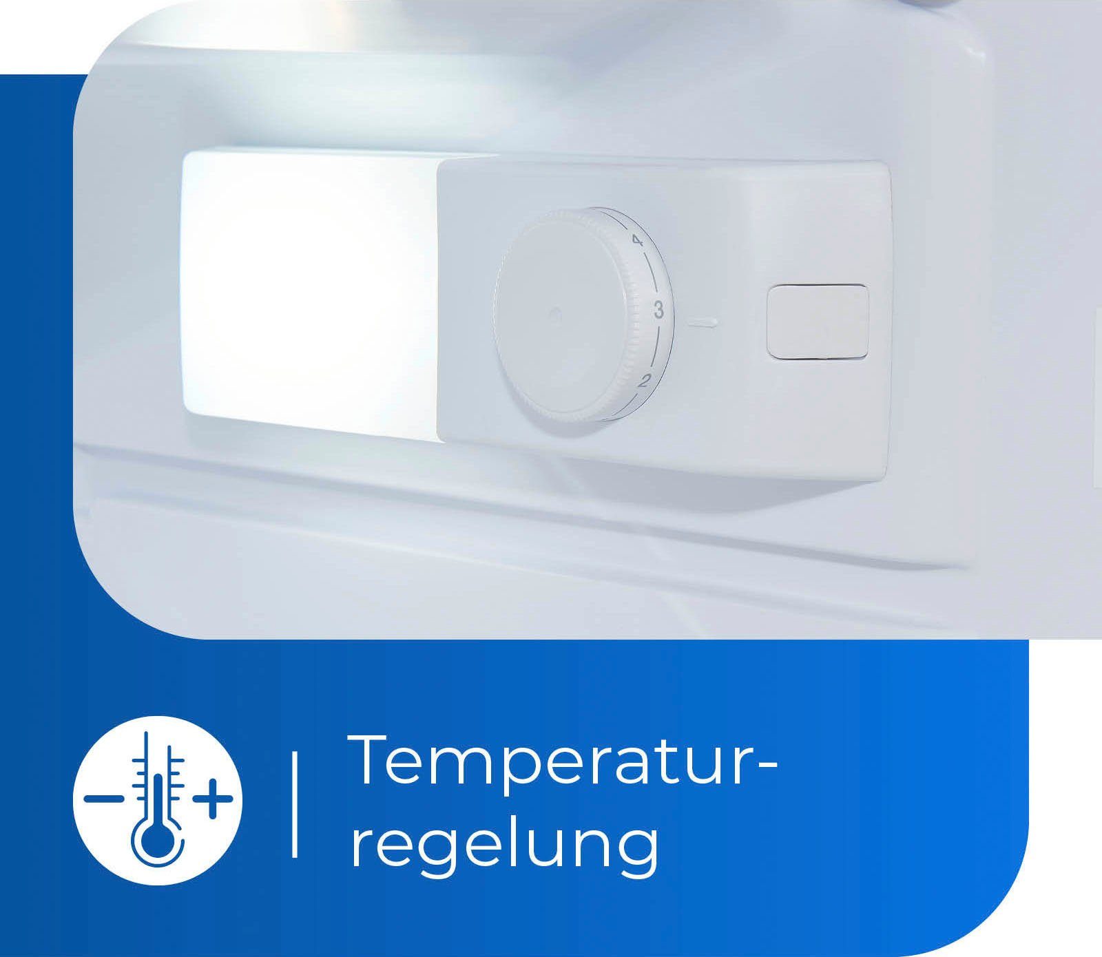 exquisit Kühlschrank KS16-4-HE-040D weiss, 85 cm hoch, 55 cm breit