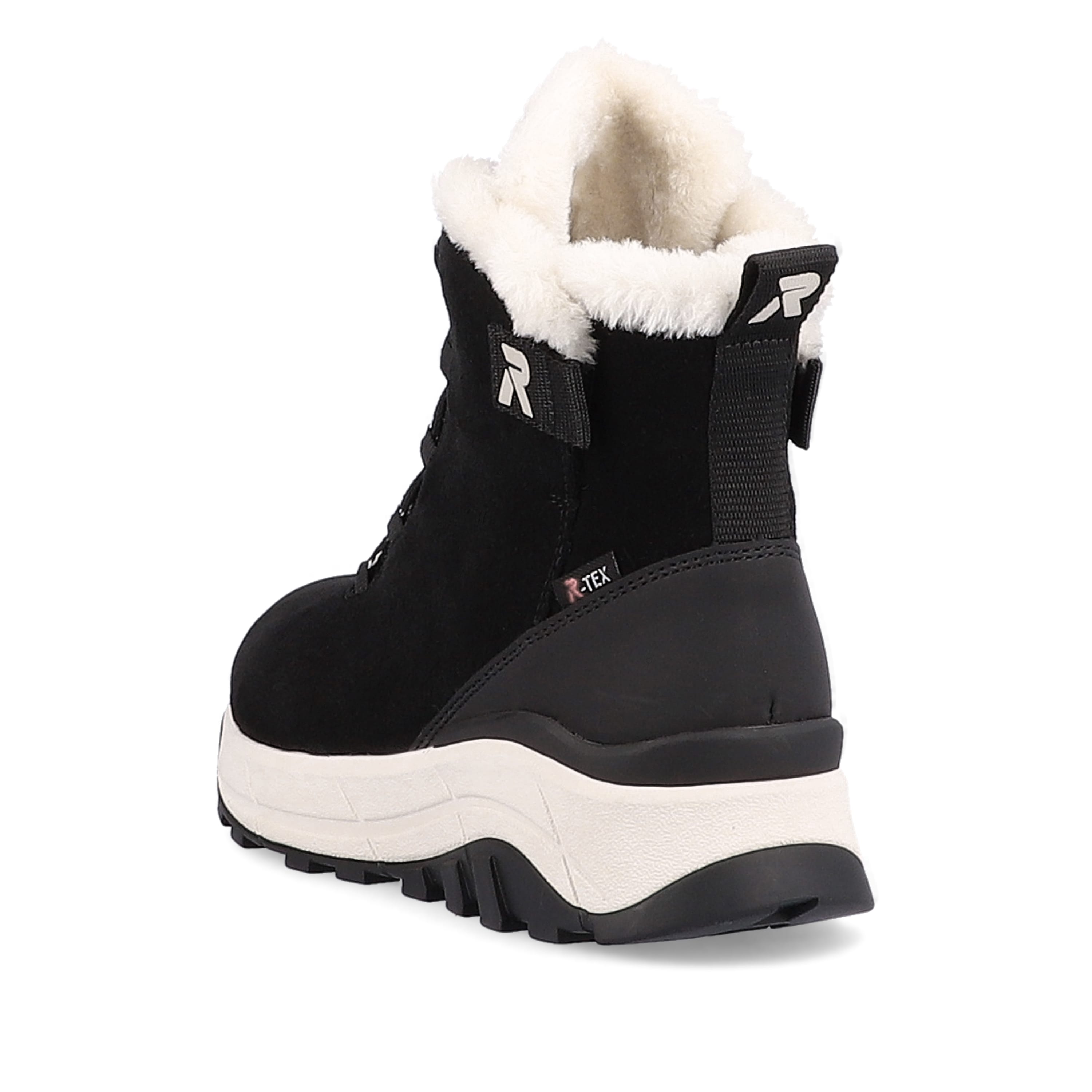 Rieker Damen Schnürstiefel deep-black pearl