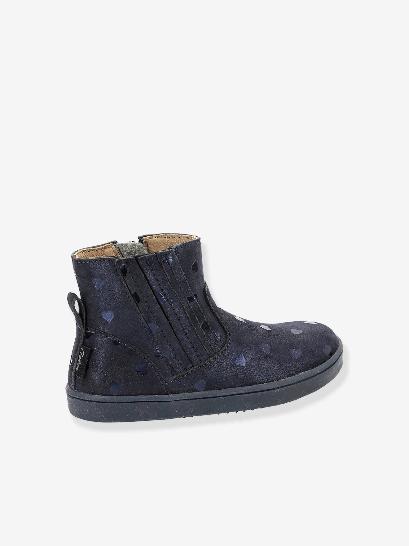 Boots cuir fille Welsea ASTER® marine