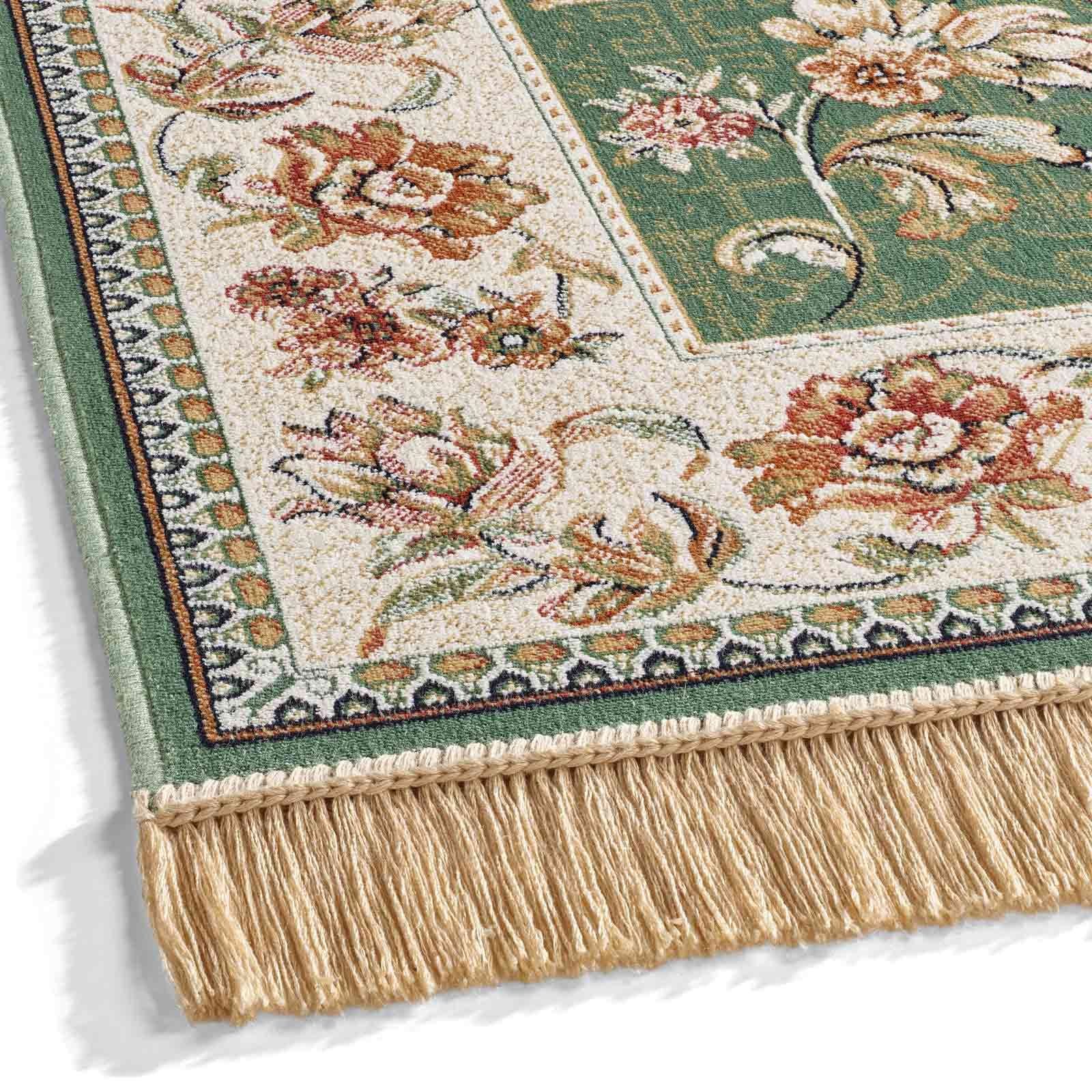 Teppich Palazzo Royal Antique Roses, TaraCarpet, rechteckig, Höhe: 6 mm, Rosen Seiden Optik rot Wohnzimmer Schlafzimmer Esszimmer 67x105