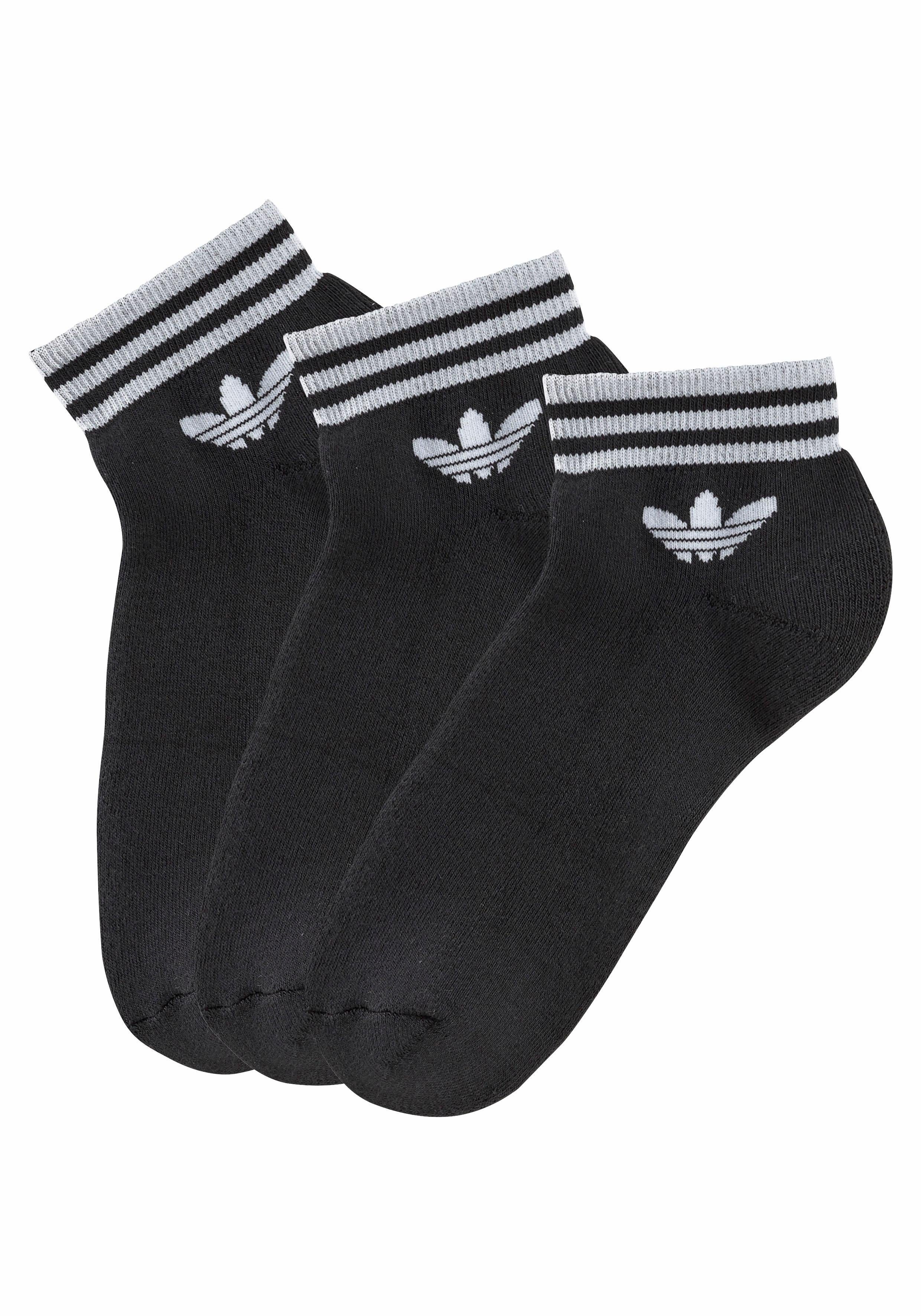 adidas Originals Socken TREFOIL ANKLE, 3 PAAR (3-Paar) mit Frottee