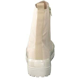 Superga Alpina Shiny Gum High Sneaker in beige