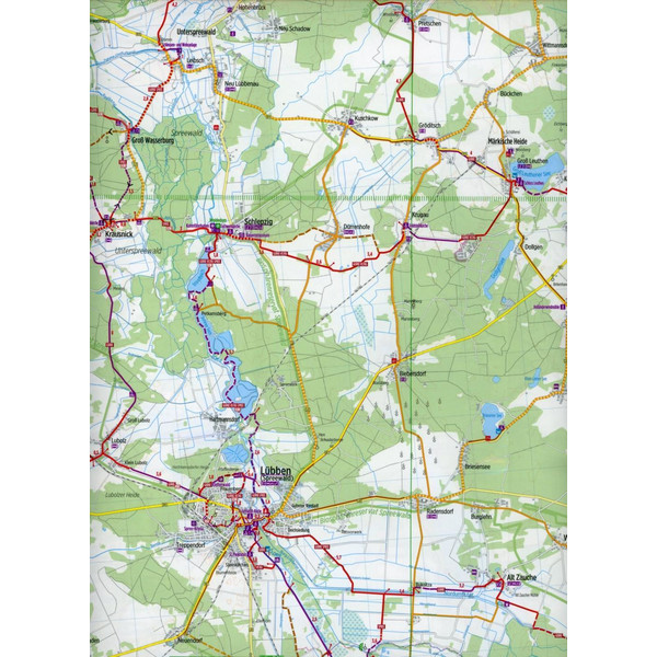 Bikeline Radkarte Deutschland Spreewald 1 : 75 000 - Fahrradkarte