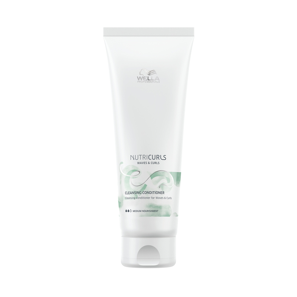 Wella NUTRICURLS Conditionneur lavant pour cheveux ondulés et bouclés Après shampooing pour ondulatons et boucles