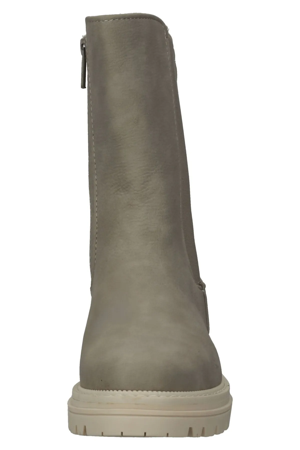 Mustang  Stiefelette - Beige - Blockabsatz